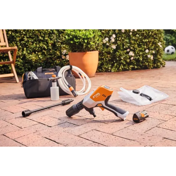 Stihl RCA 20 batteridrevet mellomtrykksvasker i sett