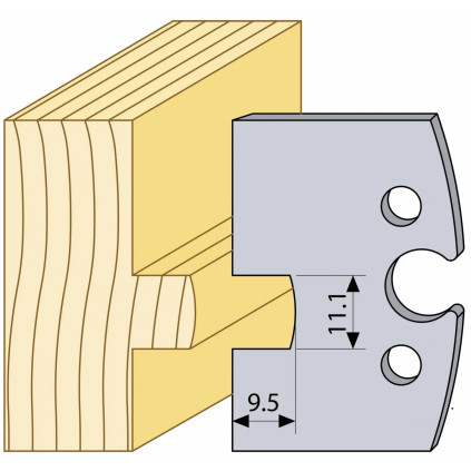 Kutterstål 95130 HSS Tongue 1/2" x 7/16"